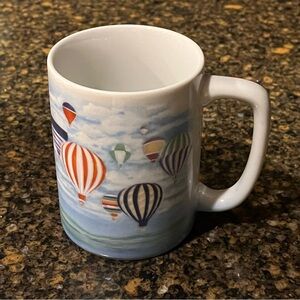 Vintage Otagiri Mug Hot Air Balloon Coffee Cups Japan 4” 12oz